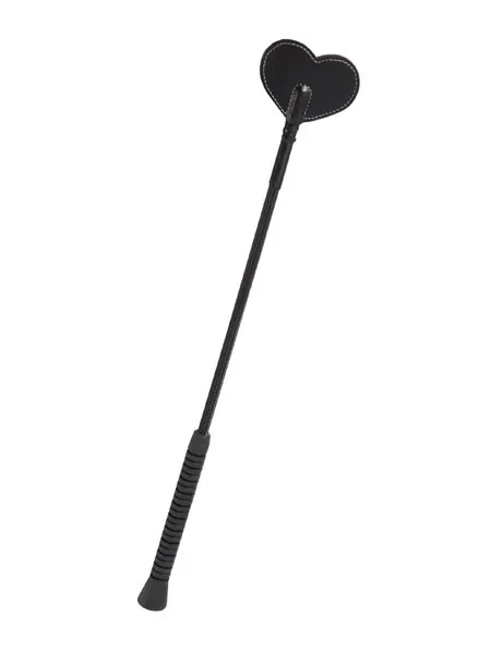 Gerte mit Herzspitze, schwarz Gerte mit Herzspitze, schwarz