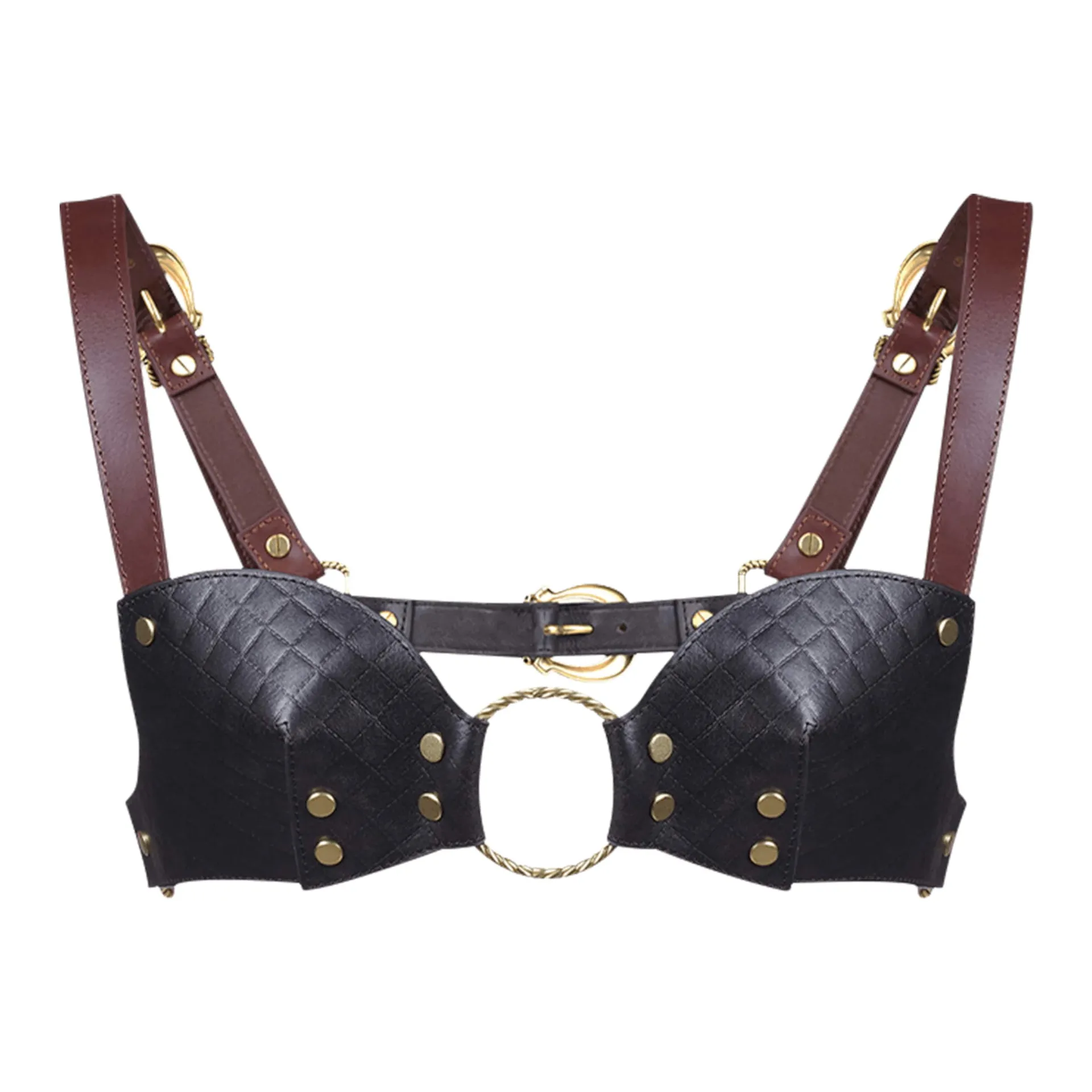 Bralette aus Reitleder Bralette aus Reitleder