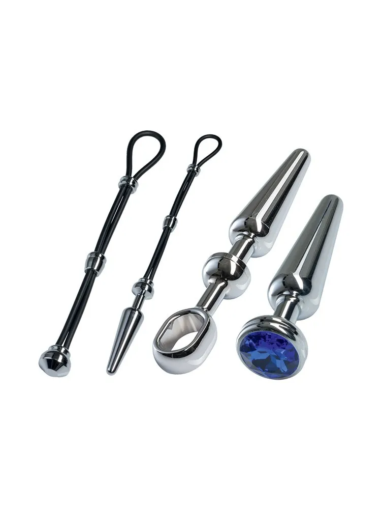 Malesation Alu Cock-Grip Set mittel, silber/blau Malesation Alu Cock-Grip Set mittel, silber/blau