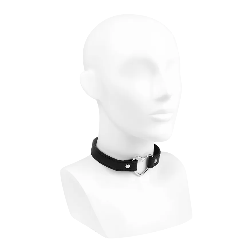 Halsband mit herzförmigem Ring-Detail Halsband mit herzförmigem Ring-Detail