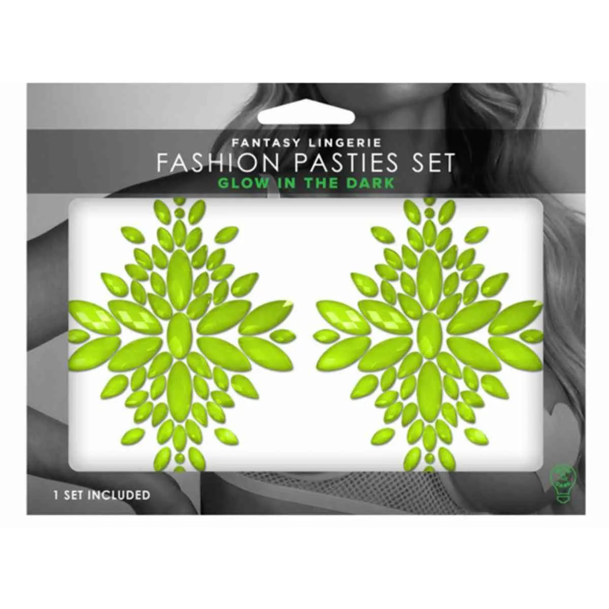Kristall-Pasties "Glow in the Dark" – Bild 4