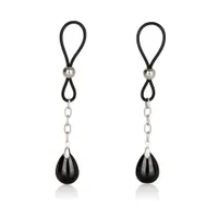 Nipple Jewelry Onyx: Nippelschlaufen, schwarz Nipple Jewelry Onyx: Nippelschlaufen, schwarz