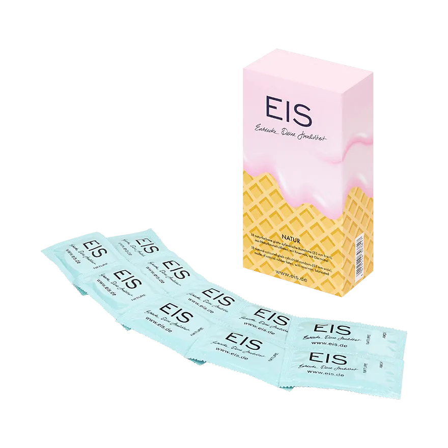 Markenkondome Nature, 18 Stück, 53 mm Markenkondome Nature, 18 Stück, 53 mm