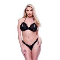Peekaboo Bra & Crotchless G-String Set Peekaboo Bra & Crotchless G-String Set