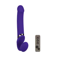 Vibrating Bendable Strap-On - Size L, 34 cm Vibrating Bendable Strap-On - Size L, 34 cm