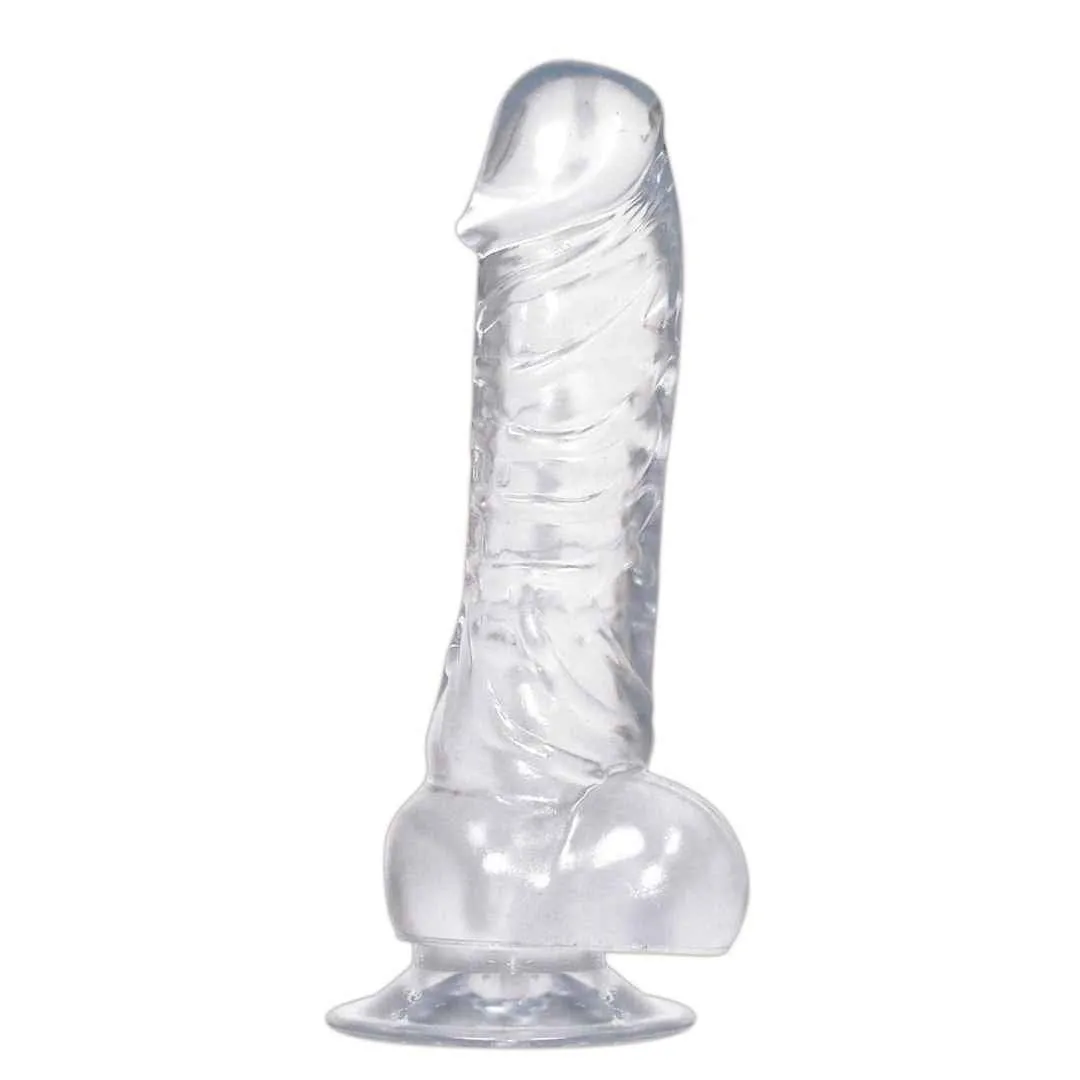 Naturdildo "Crystal Clear Dong" mit Saugfuß Naturdildo "Crystal Clear Dong" mit Saugfuß