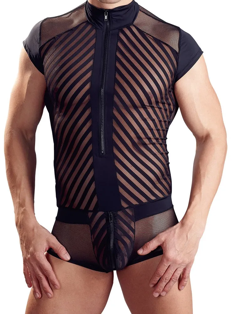 Powernet-Kurzoverall, schwarz (S) Powernet-Kurzoverall, schwarz (S)