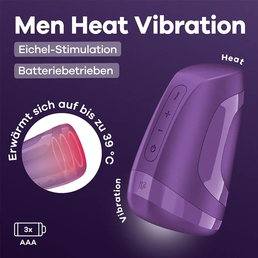 Satisfyer Men Heat Vibration - Batteriebetrieben & wärmend Satisfyer Men Heat Vibration - Batteriebetrieben & wärmend