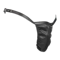 Leder-String mit Reißverschluss Leder-String mit Reißverschluss