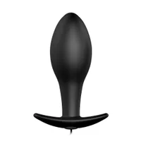 Crazy Bull John: Vibro-Analplug, schwarz Crazy Bull John: Vibro-Analplug, schwarz
