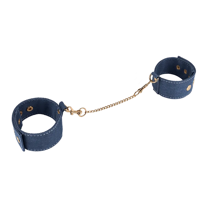 Fesselmanschetten im Jeans-Look Fesselmanschetten im Jeans-Look