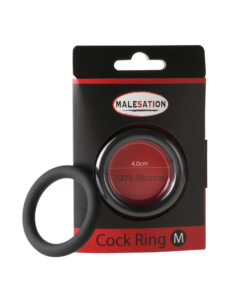 Malesation Cock-Ring: Penisring, schwarz (45mm) Malesation Cock-Ring: Penisring, schwarz (45mm)