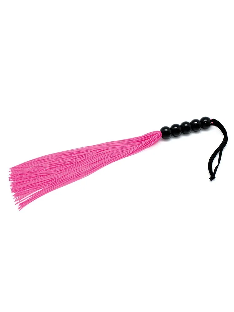 Silikon-Peitsche (38 cm), pink/schwarz Silikon-Peitsche (38 cm), pink/schwarz