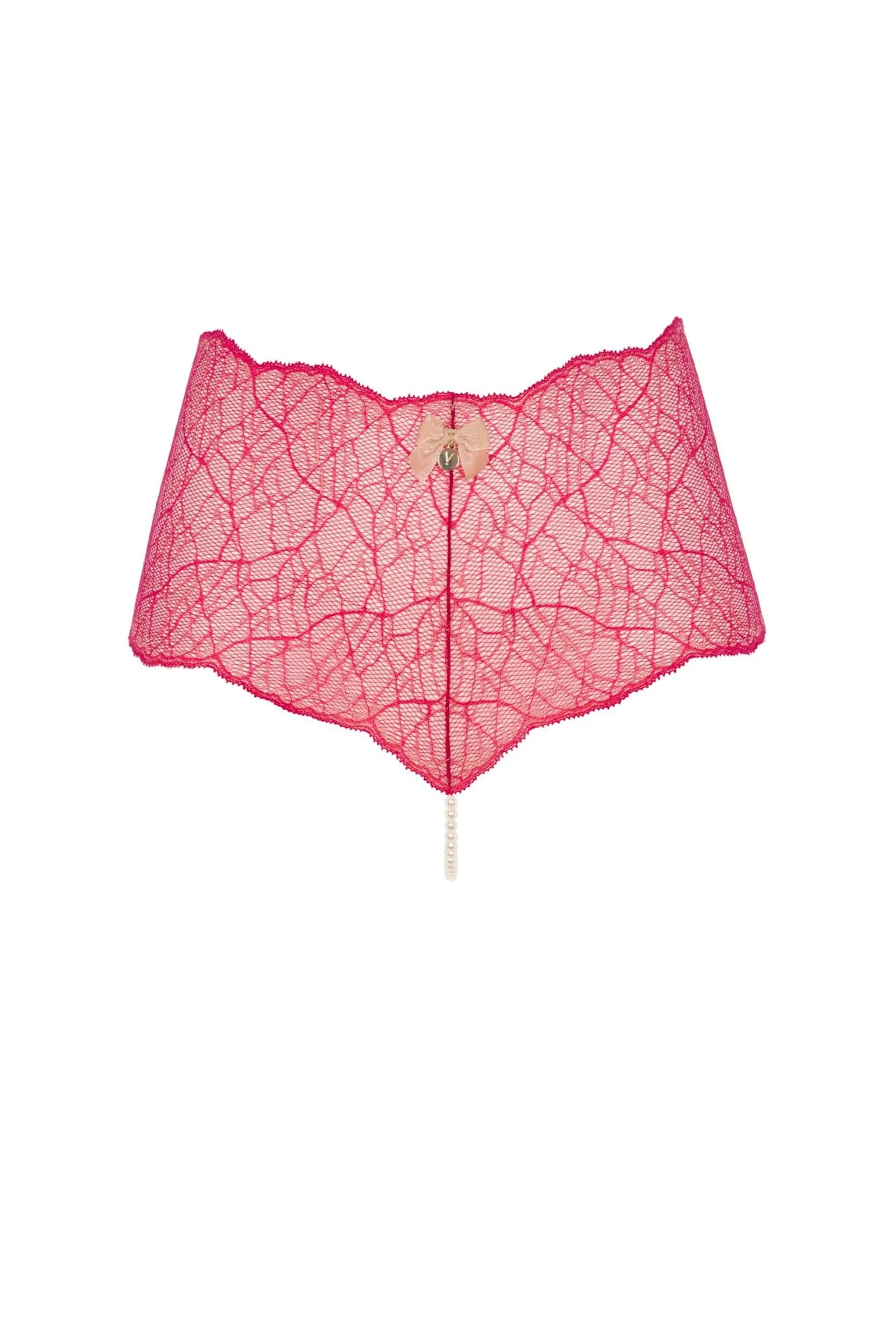 Bracli - Sydney Panty Rot - Luxus Perlenstring Dessous Größe S – Bild 2