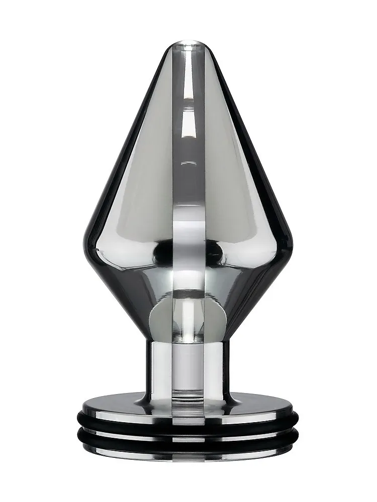 ElectraStim Maxi: Elektro-Analplug, silber/schwarz ElectraStim Maxi: Elektro-Analplug, silber/schwarz