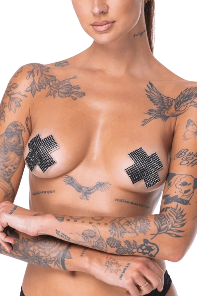 Pasties Kreuz mit Strass Pasties Kreuz mit Strass