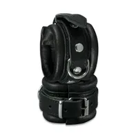 Xx-DreamsToys: Leder-Handfesseln, schwarz Xx-DreamsToys: Leder-Handfesseln, schwarz