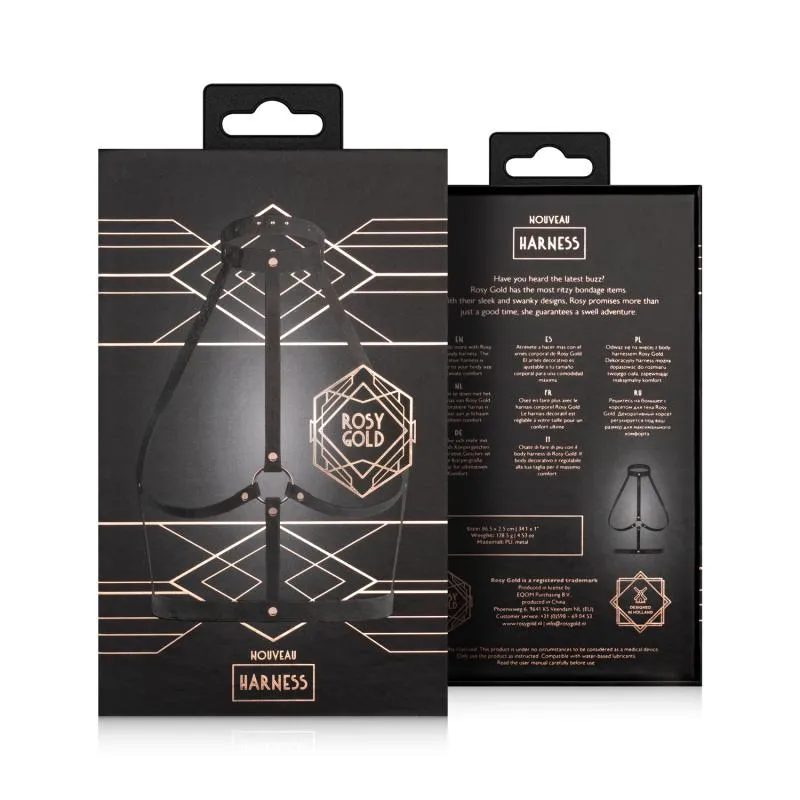 Rosy Gold - Körpergeschirr - Schwarz – Bild 3