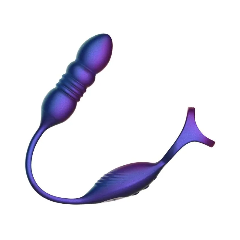 Hueman - Deep Impact Cock- & Ballring - Stoßender Prostatastimulator – Bild 3