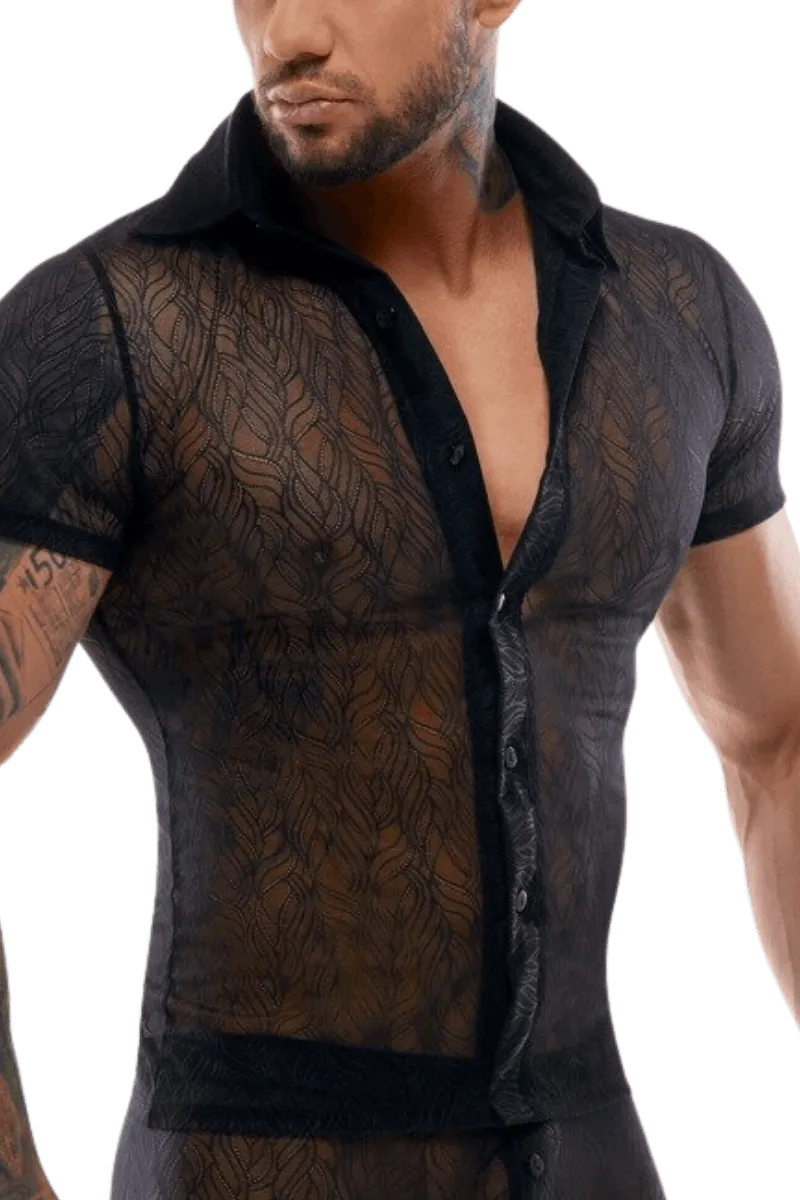 Hemd schwarz transparent Hemd schwarz transparent