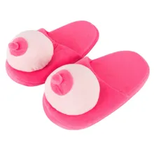 Plüsch-Hausschuhe Busen, Gr. 42-45 Plüsch-Hausschuhe Busen, Gr. 42-45