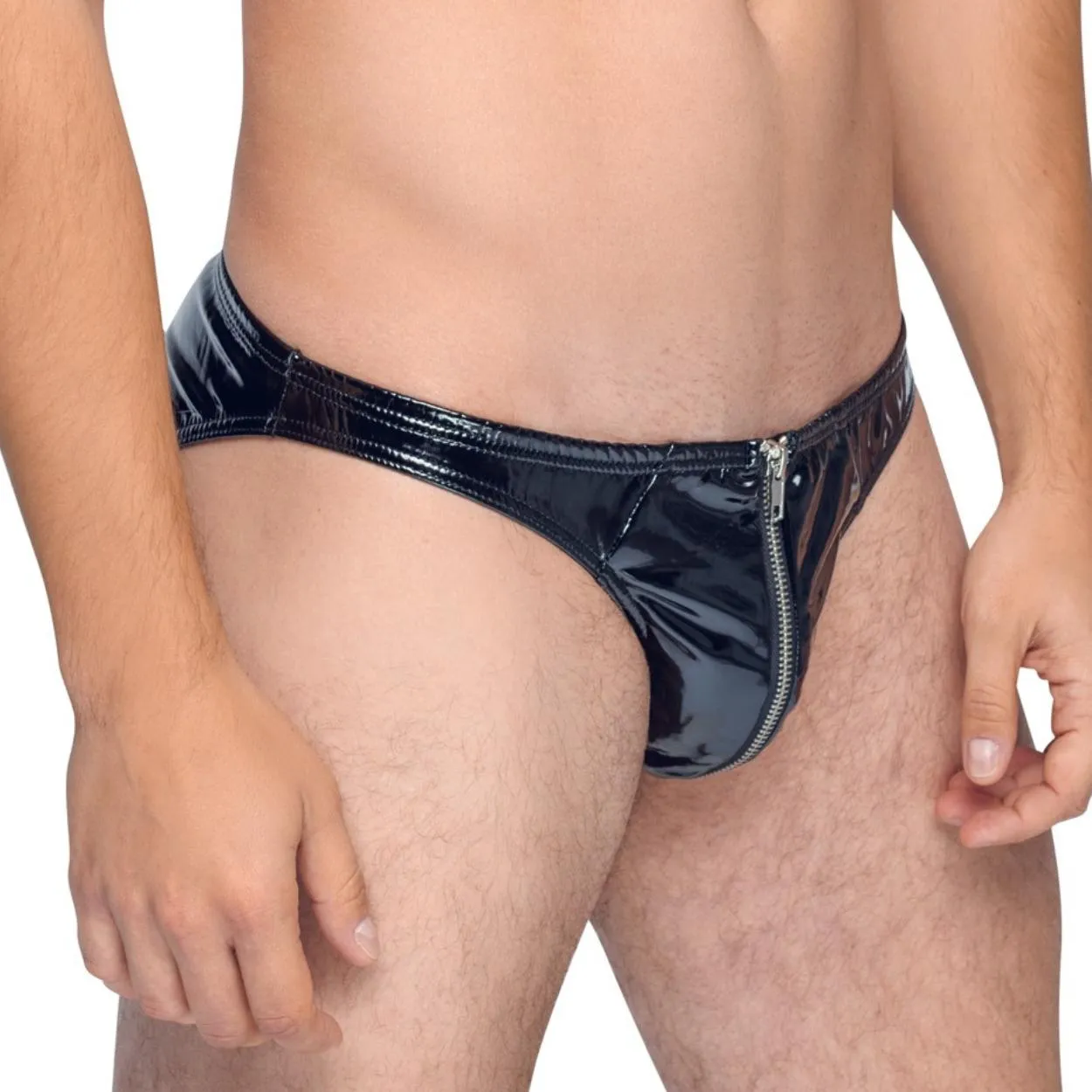 Lack-String mit Front-Reißverschluss – Bild 3