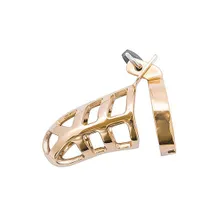 Brutal Stainless Steel Chastity Cage: Peniskäfig, gold Brutal Stainless Steel Chastity Cage: Peniskäfig, gold
