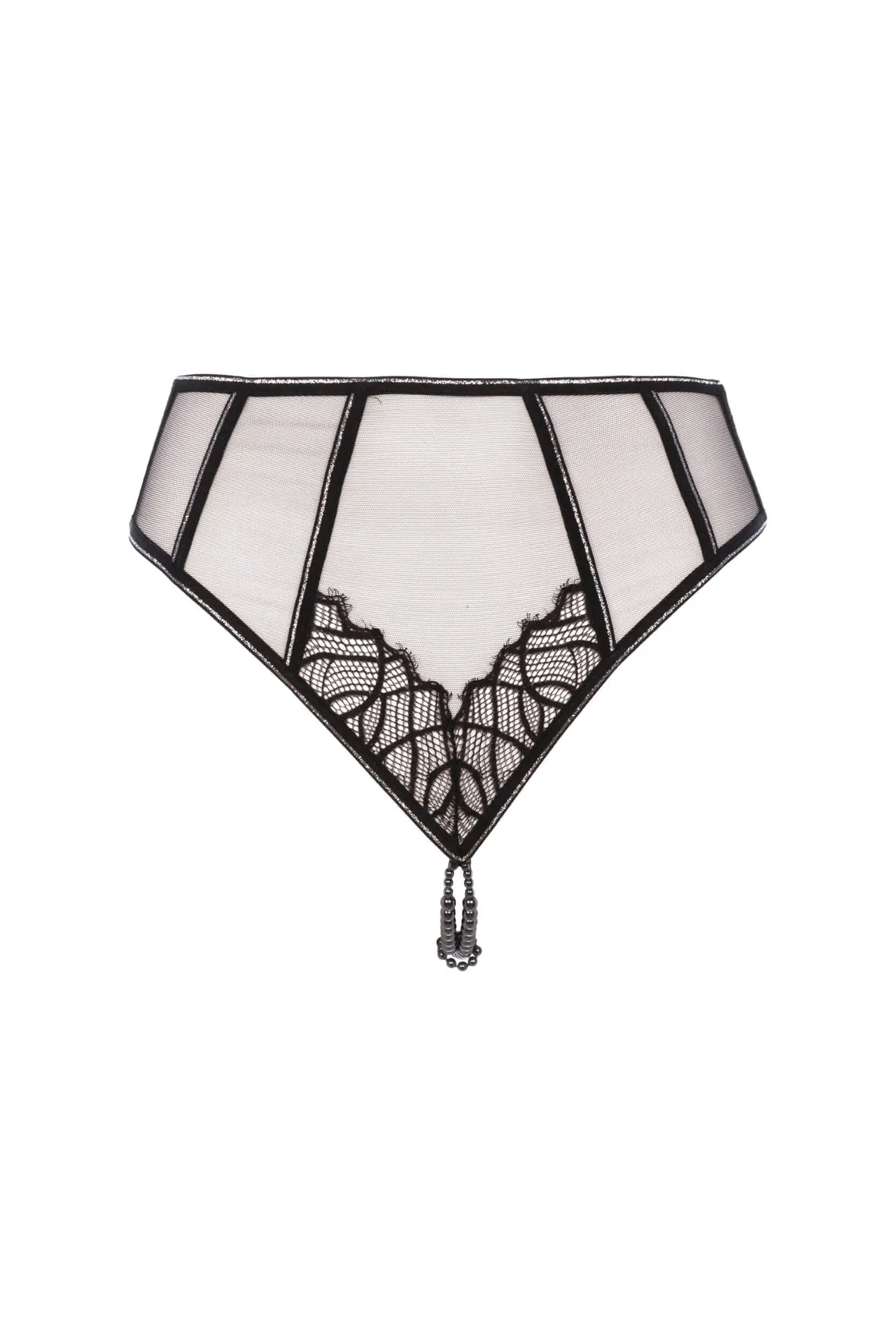 Bracli - Manhattan High Waisted - Luxuriöse Perlenstring-Dessous Größe S – Bild 2