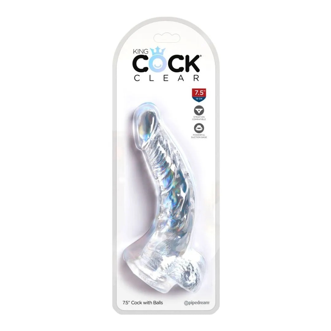 Naturdildo mit Saugnapf „Cock with Balls 7,5“ – Bild 5