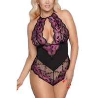 Spitzenbody in schwarz pink Plus Size Spitzenbody in schwarz pink Plus Size