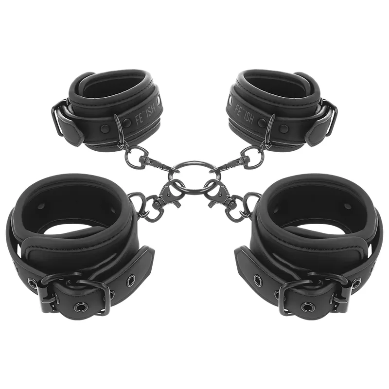 Fessel-Set "Ankle and Wrist Cuffs & Hogtie Set", 5-teilig Fessel-Set "Ankle and Wrist Cuffs & Hogtie Set", 5-teilig