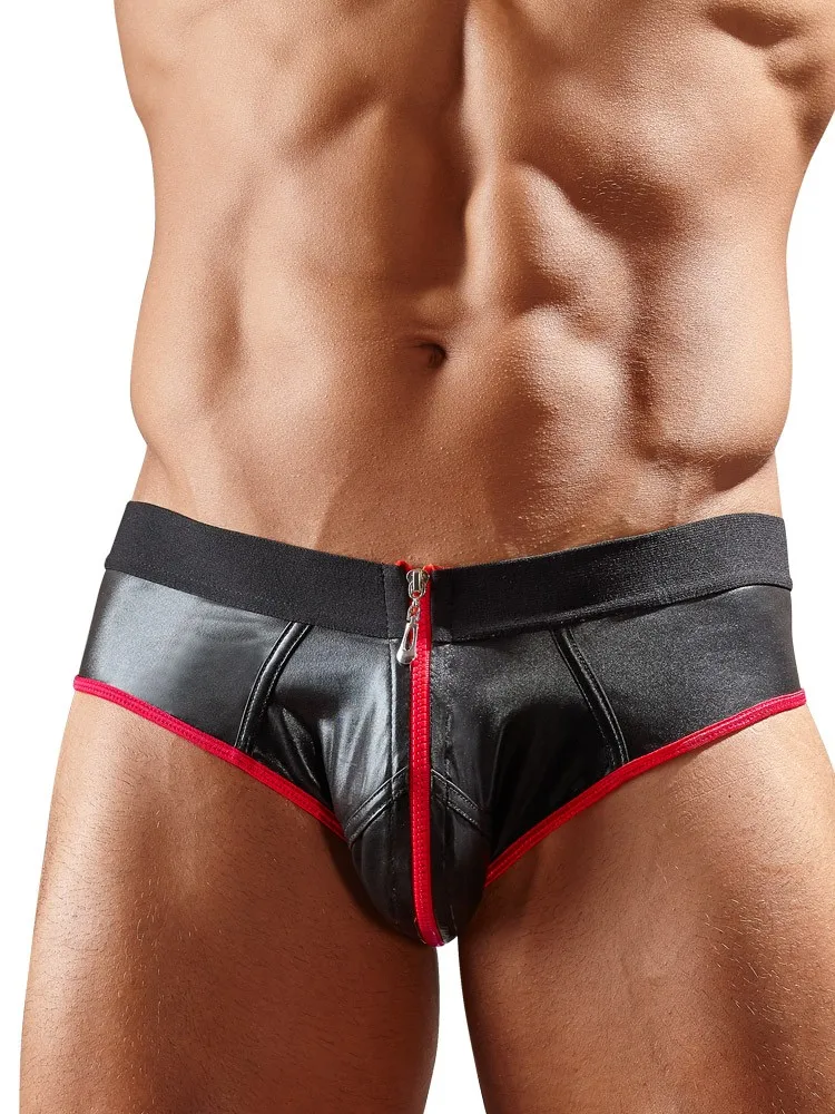 Wetlook-Jockbrief, schwarz/rot (L) Wetlook-Jockbrief, schwarz/rot (L)