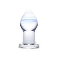 Glas - Amethyst Rain Glass Butt Plug Glas - Amethyst Rain Glass Butt Plug