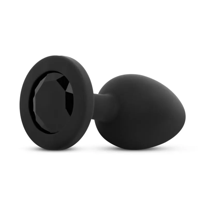 Analplug mit Kristall - Schwarz Analplug mit Kristall - Schwarz