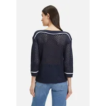 Lochstrick-Pullover mit Strickdetails Lochstrick-Pullover mit Strickdetails