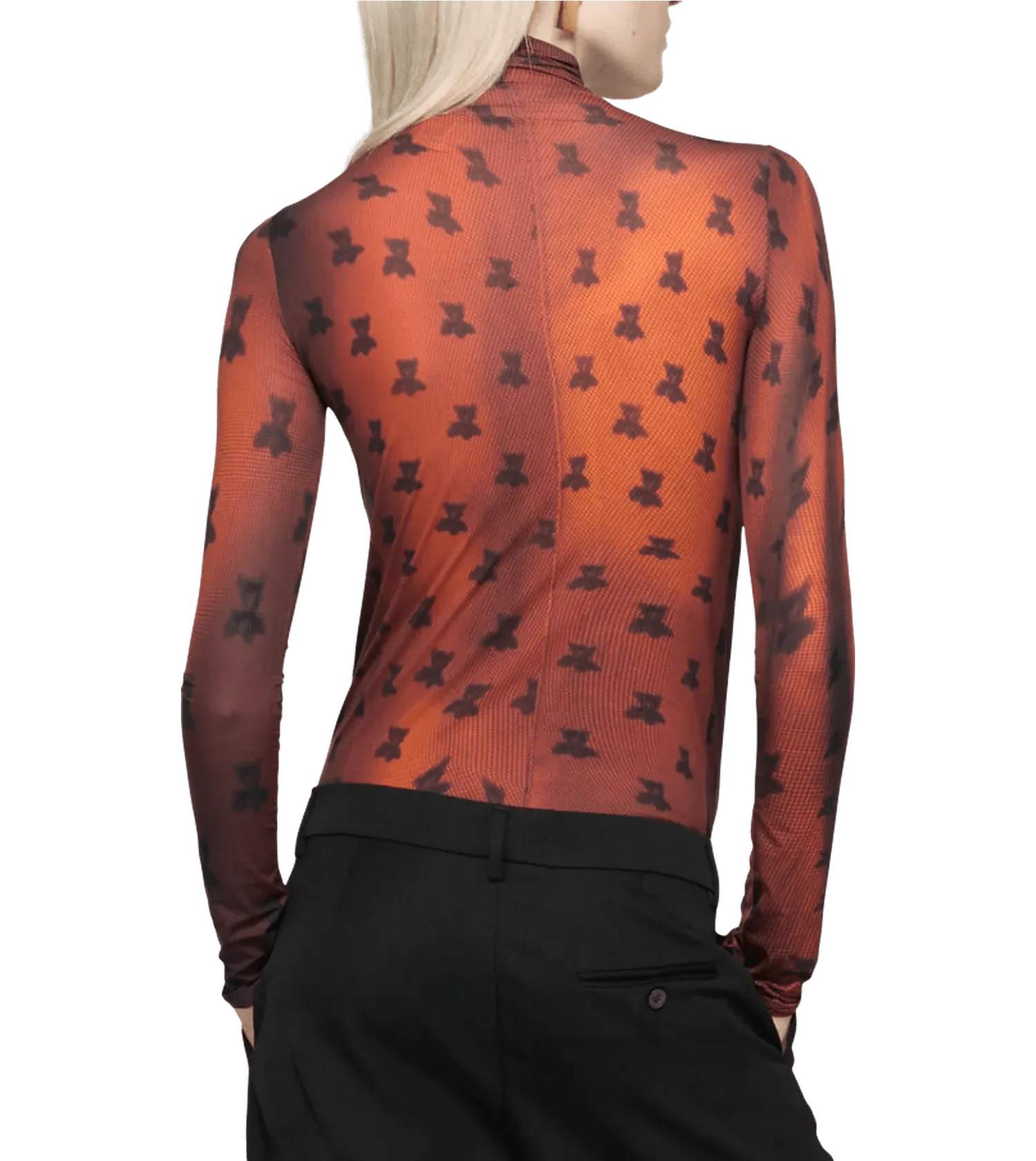 Acne Studios - Tailliertes T-Shirt mit Print - Größe S - multi – Bild 2