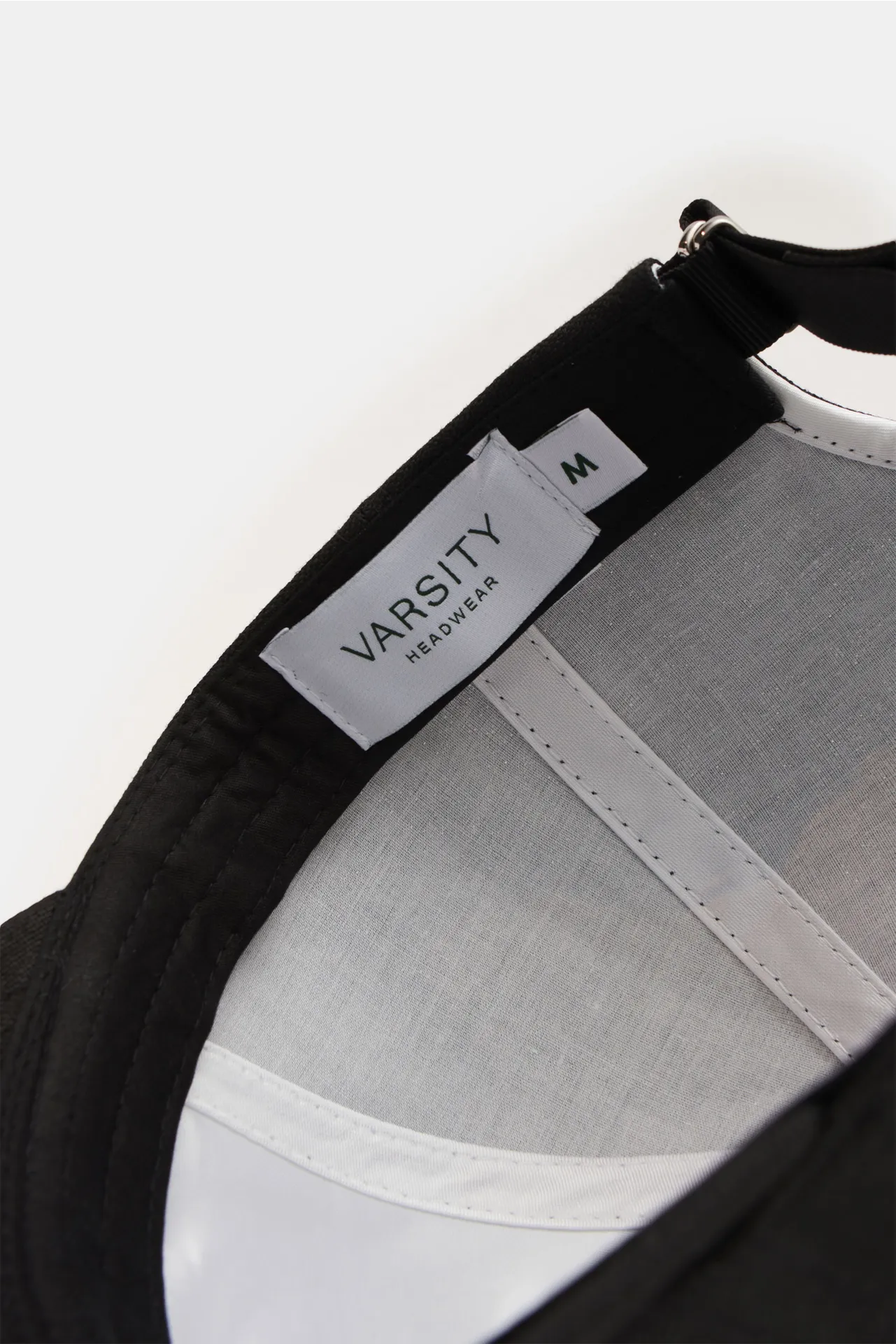 Varsity Headwear - Herren - Leinen Baseball-Cap schwarz – Bild 4