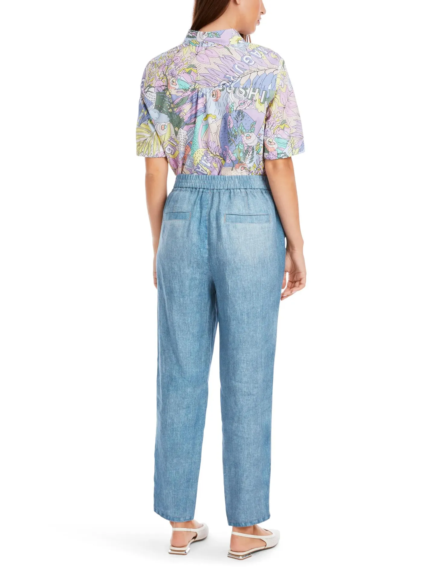 Marc Cain - Hose RHODOS - Größe 38 - blau – Bild 4