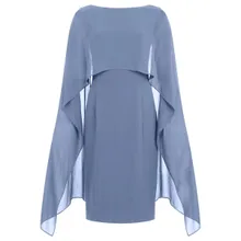 Apart - Kleid mit Chiffonstola - Größe 42 - blau Apart - Kleid mit Chiffonstola - Größe 42 - blau