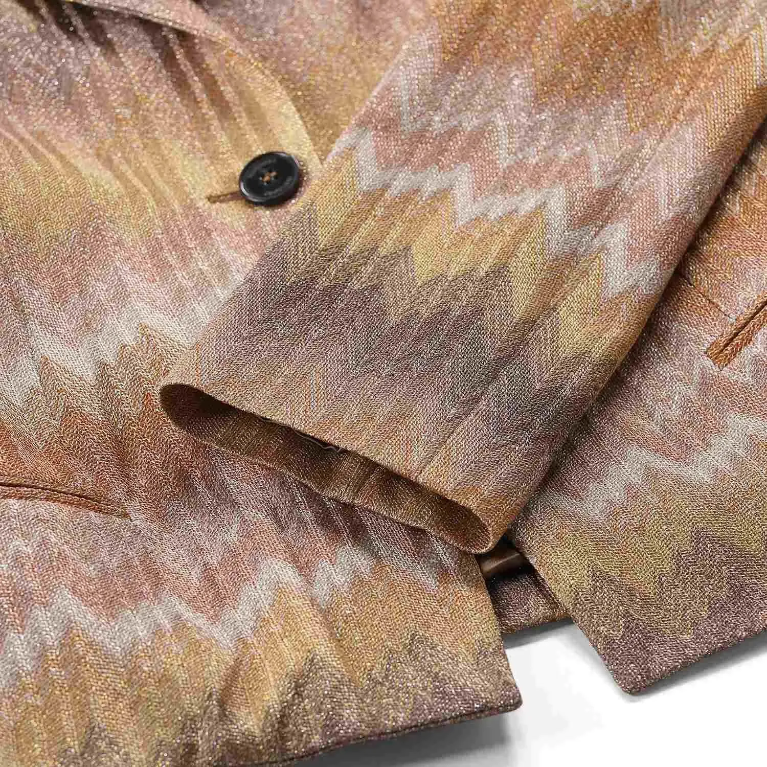 Missoni - Blazer mit Muster - Größe 40 - orange – Bild 2