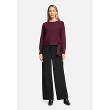 Feinstrickpullover mit Fledermausärmeln