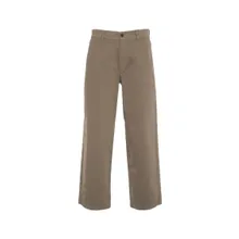 Grifoni - Straight Leg Trousers With Mid-Rise Waist And Clas - Größe 52 - braun Grifoni - Straight Leg Trousers With Mid-Rise Waist And Clas - Größe 52 - braun