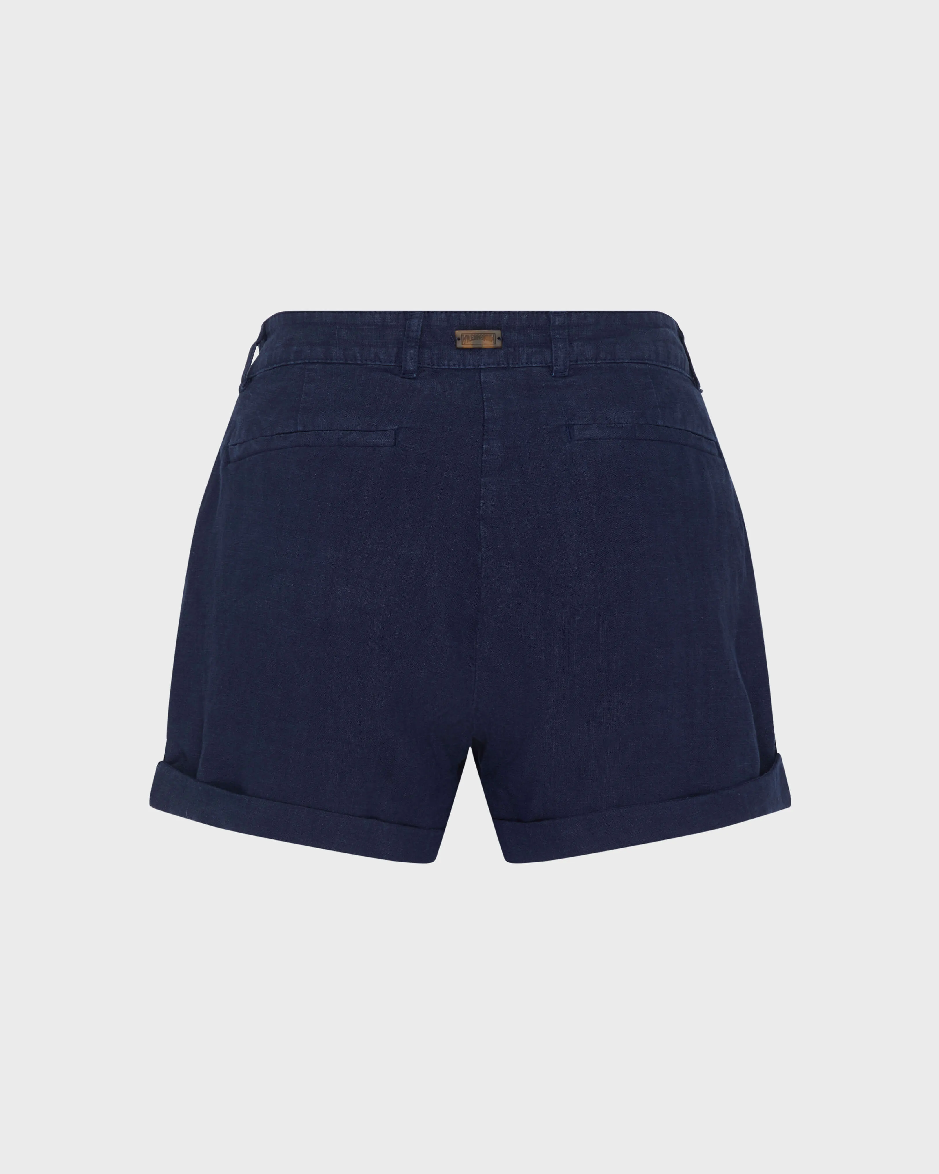 Vilebrequin - Solid Bermudashorts Aus Leinen Für Damen - Bermuda - Lee - Blau - Größe S – Bild 2