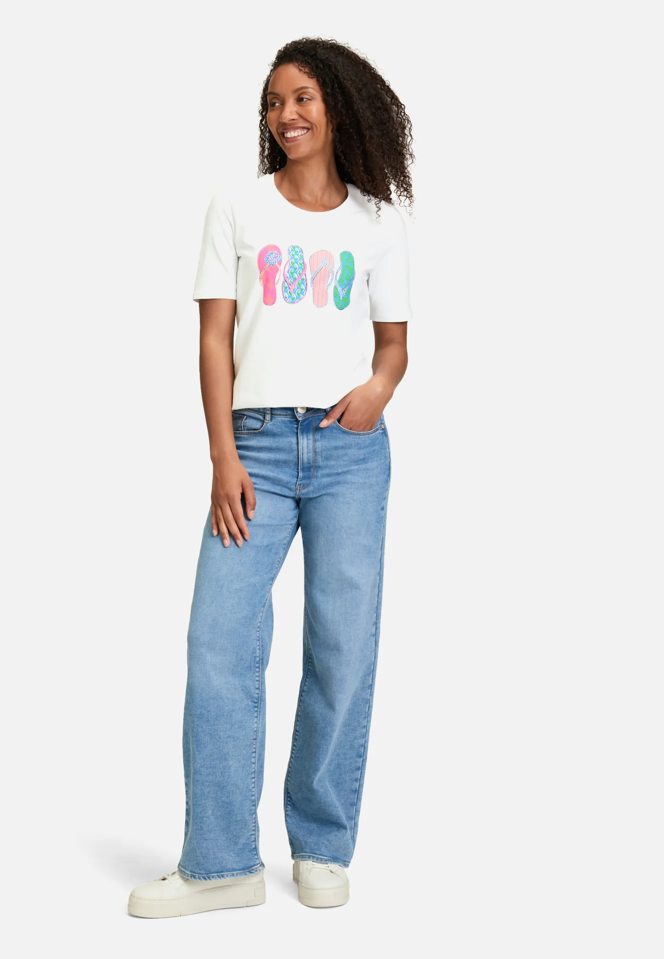 Basic Shirt mit Aufdruck – Bild 2