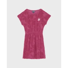Vilebrequin - Kleid Aus Frottee Mit Jacquard-rosen Für Mädchen - Kleid - Golden - Rot - Größe 12 Vilebrequin - Kleid Aus Frottee Mit Jacquard-rosen Für Mädchen - Kleid - Golden - Rot - Größe 12
