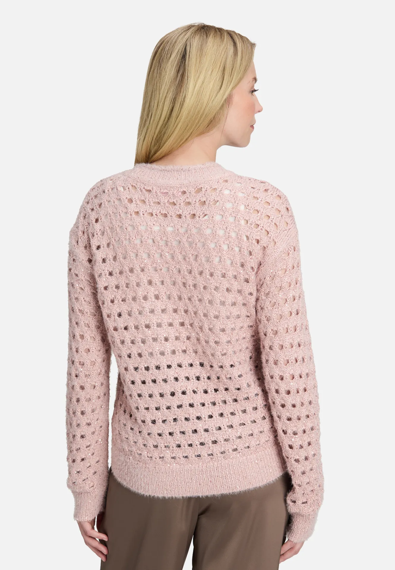 Strickpullover mit Effektgarn Strickpullover mit Effektgarn