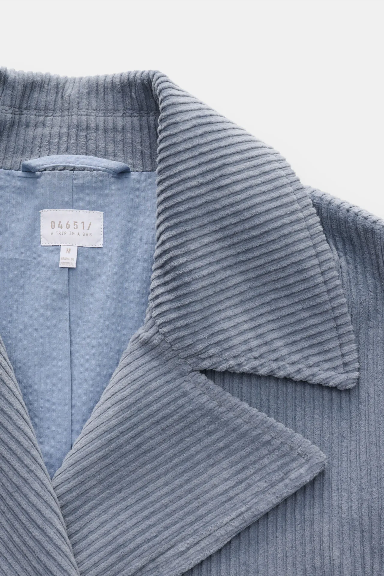 04651/ A trip in a bag - Herren - Cord-Cabanjacke rauchblau – Bild 3