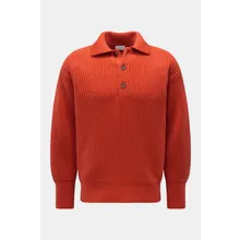 Malo - Herren - Cashmere Strickpolo orange Malo - Herren - Cashmere Strickpolo orange