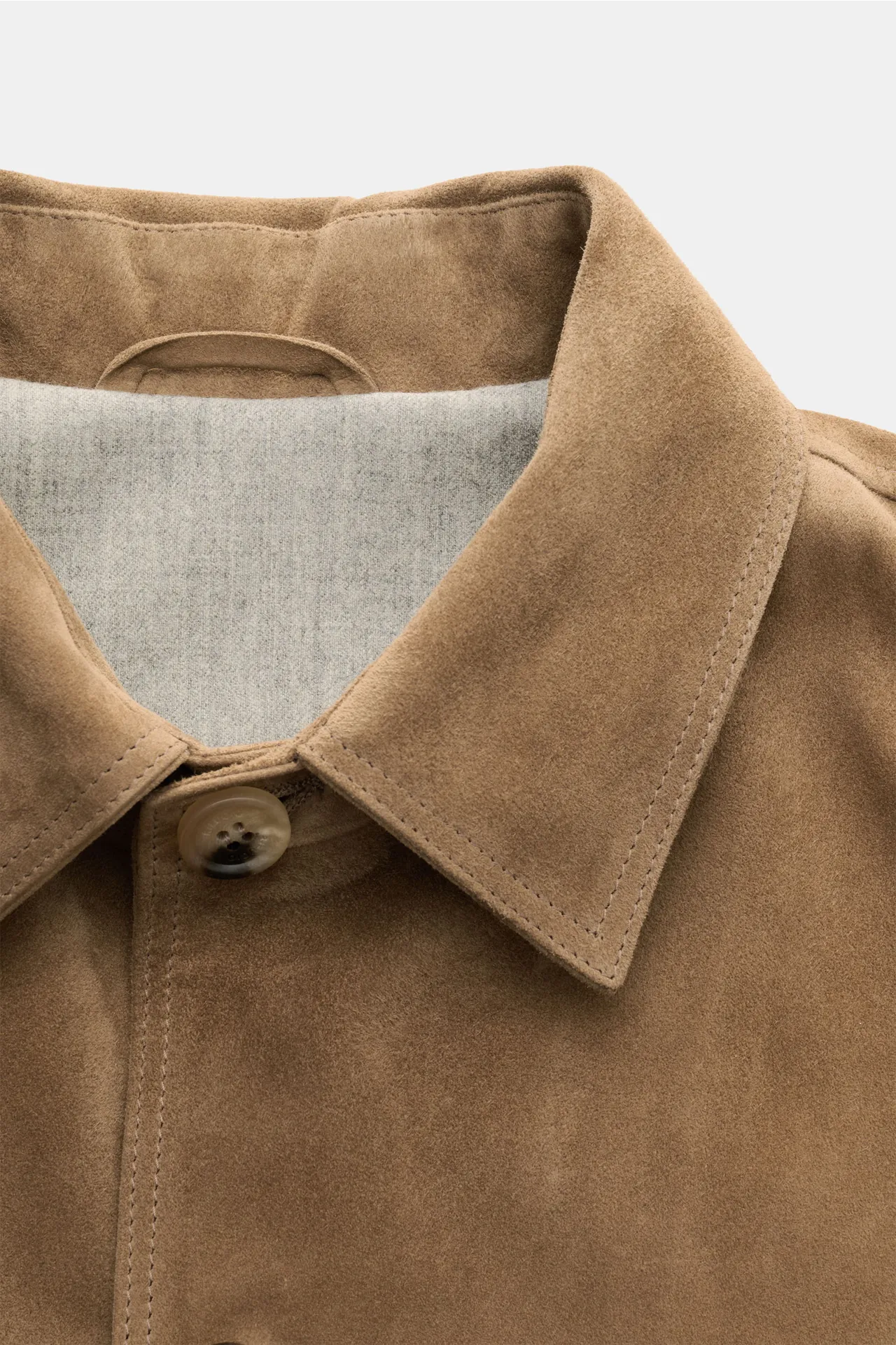 Rifugio - Herren - Velourslederjacke hellbraun – Bild 3