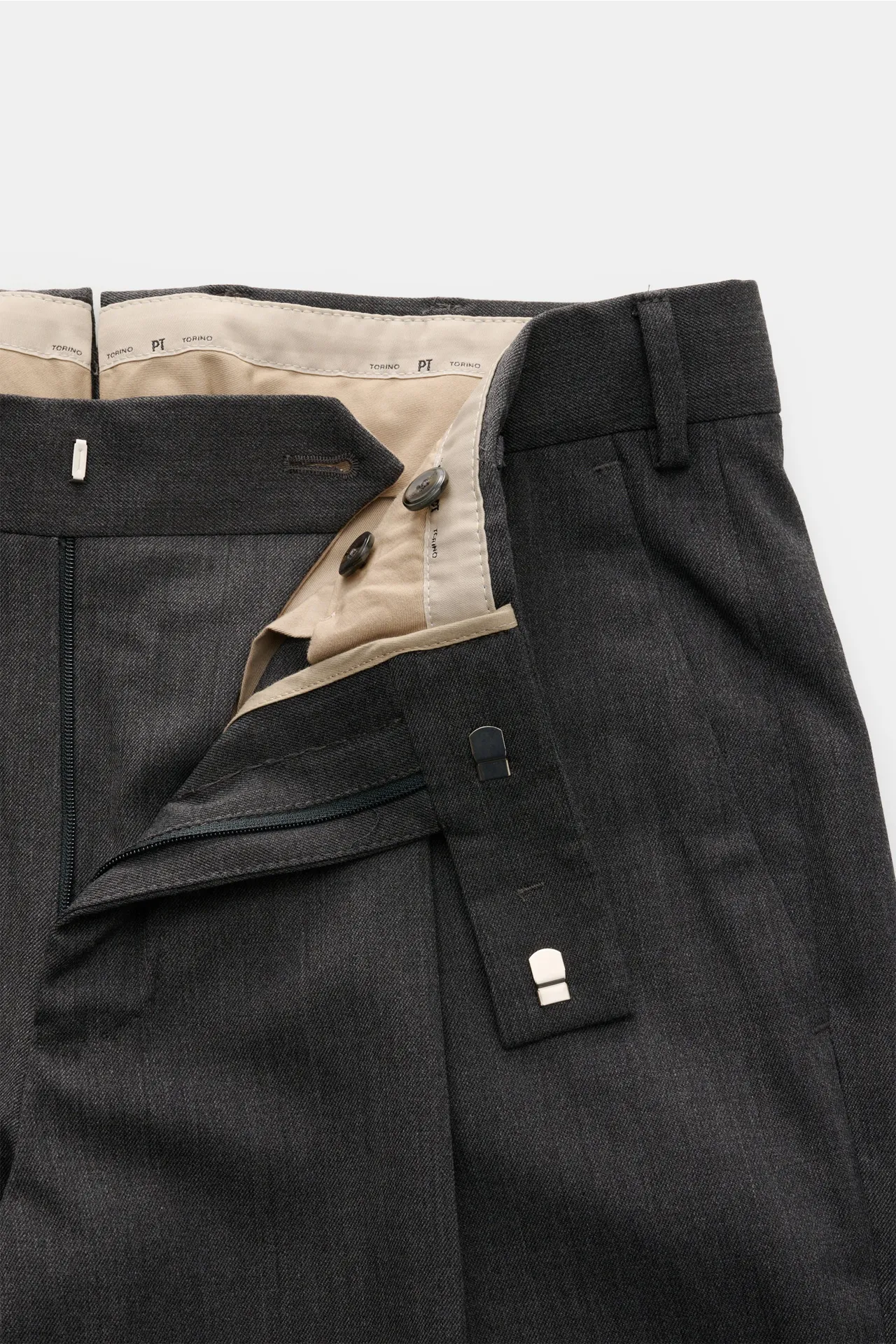 PT Torino - Herren - Hose 'Rebel Fit' dunkelgrau meliert – Bild 4